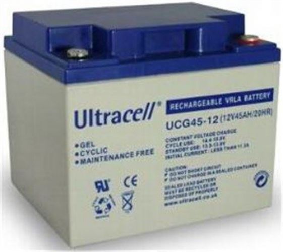 Акумуляторна батарея гелева Ultracell UCG45-12 (12V 45 Ah) 68888 фото
