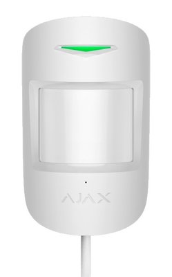 Датчик руху з мікрохвильовим сенсором Ajax MotionProtect Plus Fibra white 67917 фото
