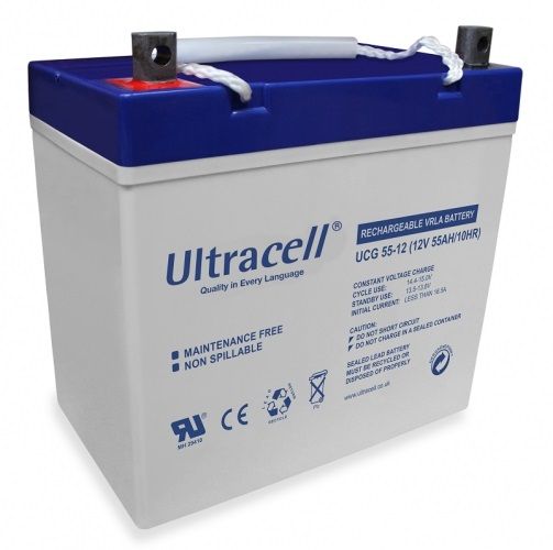 Акумуляторна батарея гелева Ultracell UCG55-12 (12V 55 Ah) 68869 фото