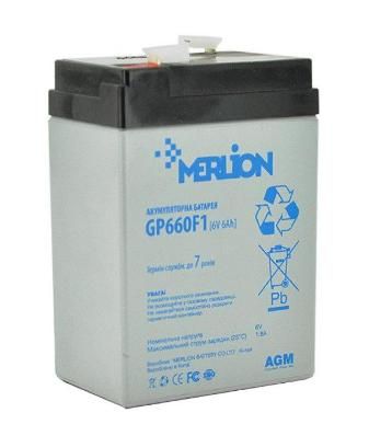 Аккумуляторная батарея Merlion 6V 4.5Ah 63689 фото