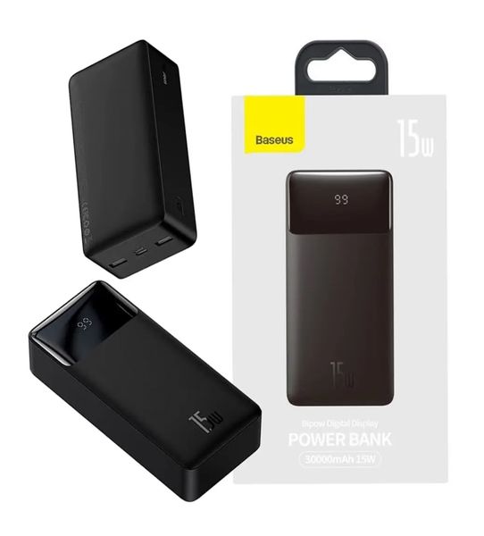 Baseus Powerbank Bipow 30000 mAh 15 W Black (PPBD30) 69060 фото