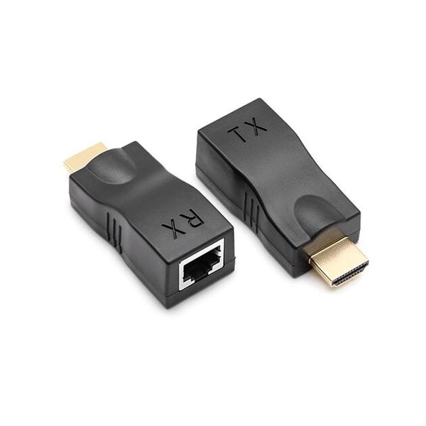 Подовжувач HDMI по витій парі (30м) black 70091 фото
