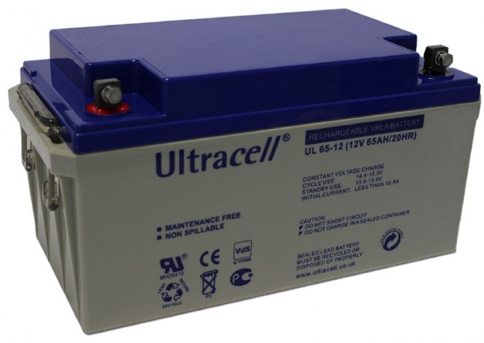 Акумуляторна батарея Ultracell UL65-12 (12V 65 Ah) 68927 фото