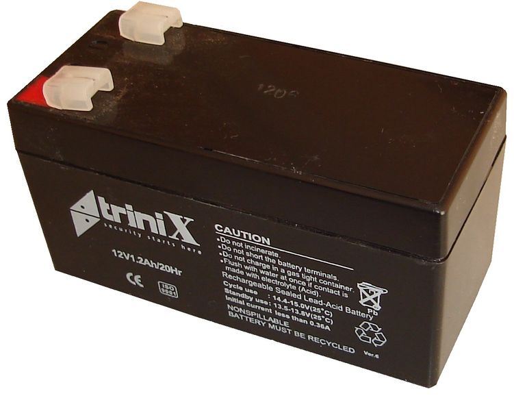 Акумуляторна батарея Trinix 1.2 Ah 12V 1407 фото
