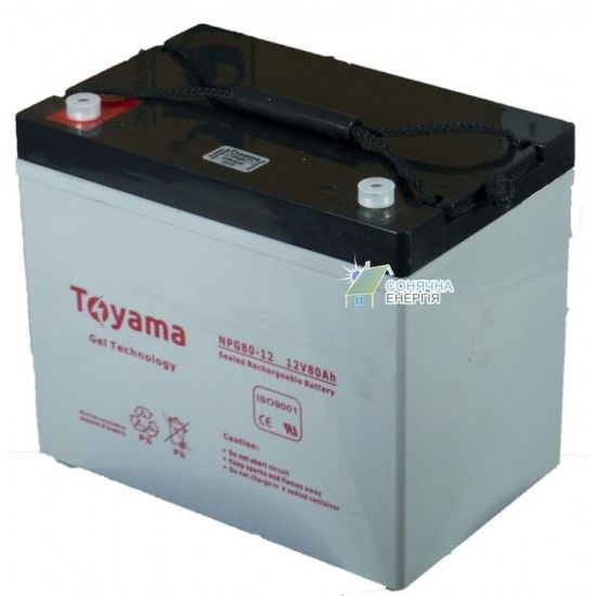 Акумуляторна батарея Toyama NPG80-12 1444234 фото