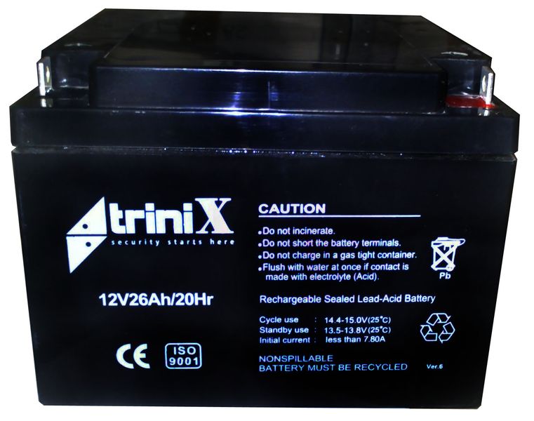 Акумуляторна батарея Trinix 12V 26 Ah 52447 фото