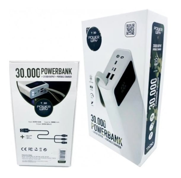 Powerbank Power Way TX-30 30000mAh 68945 фото