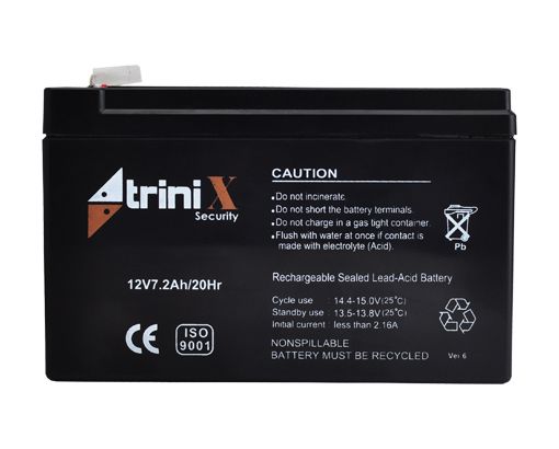 Акумуляторна батарея Trinix 12V 7,2 Ah 66379 фото