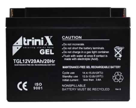 Акумуляторна батарея гелева Trinix 12V 20 Ah 66896 фото