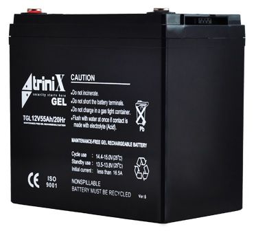 Акумуляторна батарея гелева Trinix TGL 12V55AH 65257 фото