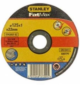 Відрізний диск по металу Stanley 125х22мм h=1мм 65846 фото