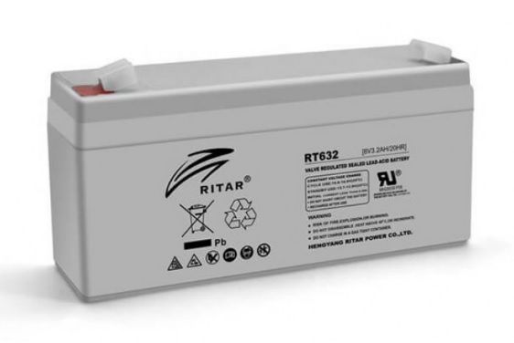 Аккумуляторная батарея Ritar RT632 (6V 3.2 Ah) 63039 фото