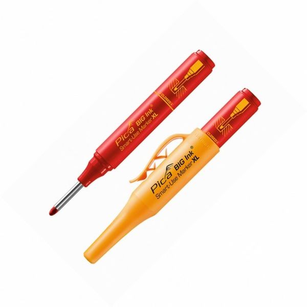 Маркер фірмовий з довгим носиком Pica BIG Ink Smart-Use Marker XL, 170/40, червоний 69916 фото