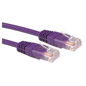 Патч-корд литий UTP Cu RJ45 0,5м фіолетовий 66698 фото