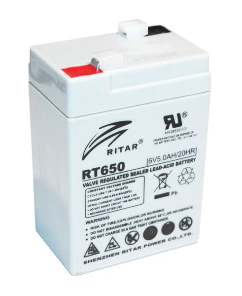 Аккумуляторная батарея Ritar RT650 (6V 5 Ah) 62898 фото
